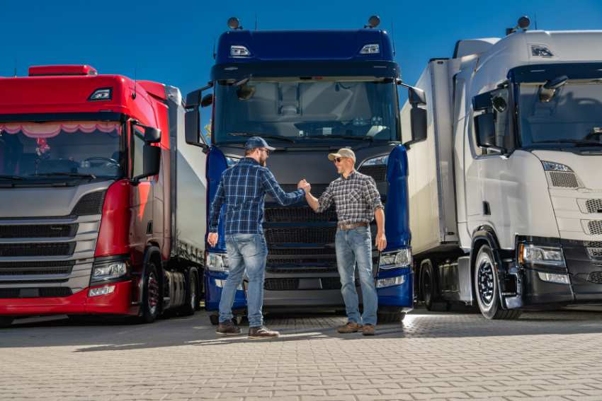 Kierowcy na parkingu