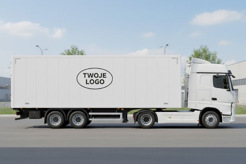 Logotyp na ciężarówce