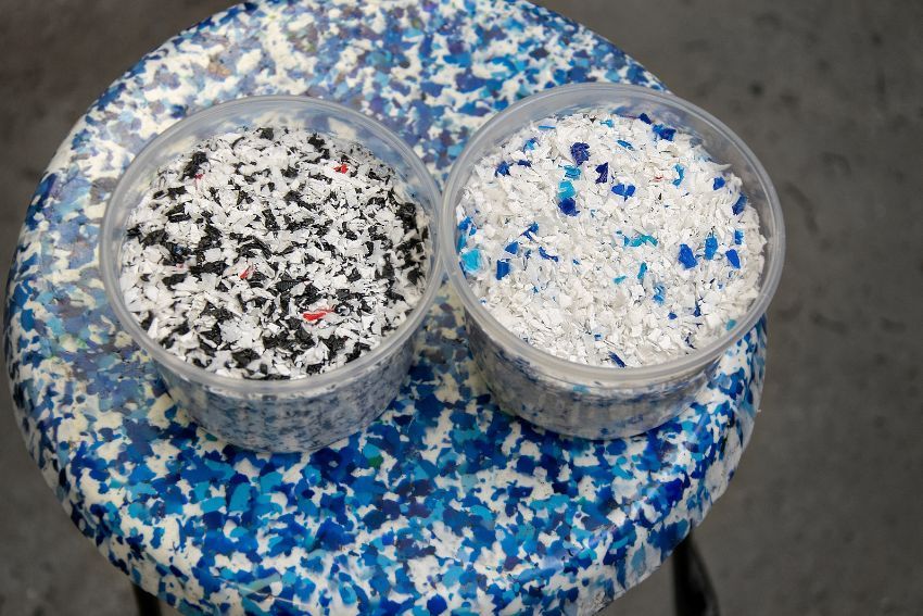 pomielony-plastik Rozdrobnione tworzywo